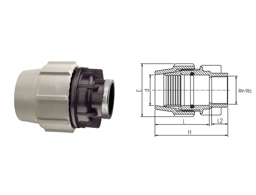 Female Compression Fitting Pack Of 150 Plasson Abitare