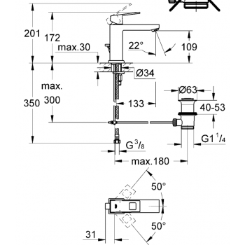 GROHE MISCELATORE BIDET ECUBE