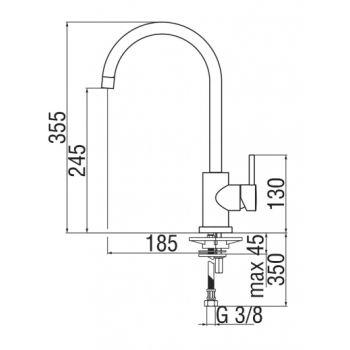 Nobili miscelatore lavabo con scarico Mia MI102118/1CR