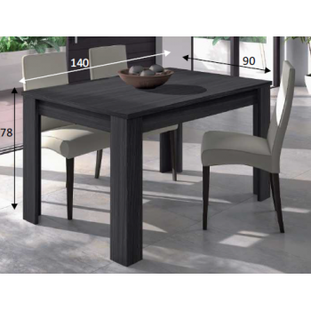 Tavolo 140 cm grigio cenere allungabile