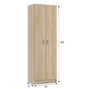 Scarpiera 160 cm bianco 5 cassetti