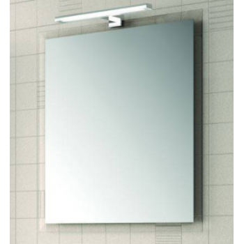 Meuble de salle de bain 600 mm gris opaque avec lavabo à encastrer collection Arenys