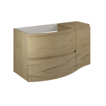 Badezimmer Badmöbel 70 cm aus glänzend weiß lackiertem Holz mit zwei Türen