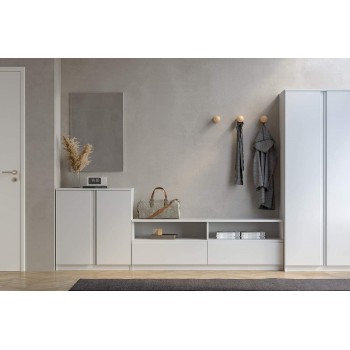 Mueble blanco mate de 87 cm...