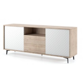 Sideboard 184 cm Eiche und...