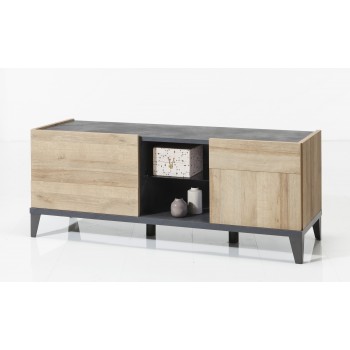 Sideboard 140 cm Eiche und...