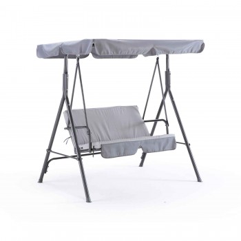 Gray swing with 2-seater...