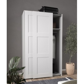 Armoire 122x200 cm blanc...