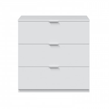 Matte white 3-drawer dresser