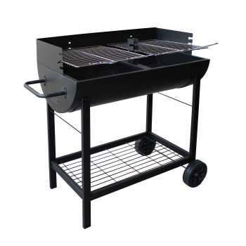 Charcoal barbecue in black...