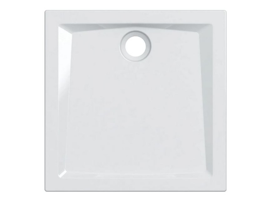 Plato de ducha porcelánico (L x An: 80 x 80 cm, Blanco)