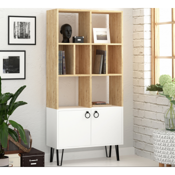 Bookcase 166 cm light oak...