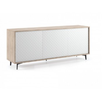 Sideboard 184 cm Eiche und...