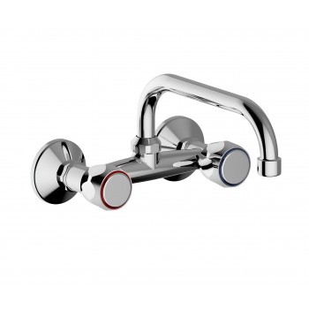 Wall-mounted sink group tap...