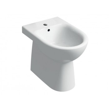 Bidet blanc brillant adossé...