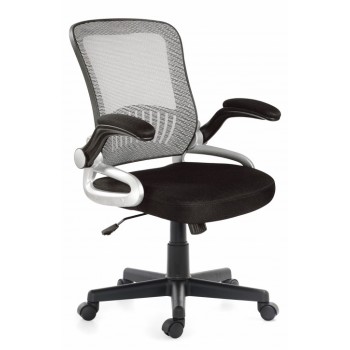 Swivel office chair in gray...