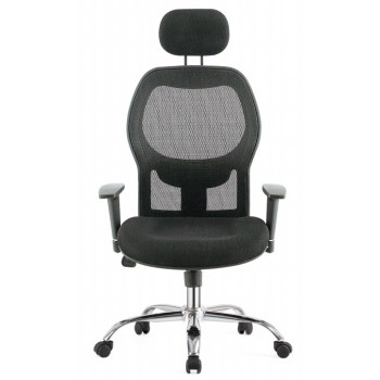 Dark gray fabric swivel...