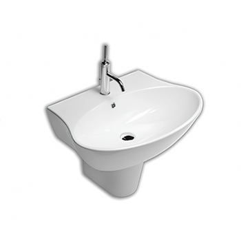 Lavabo suspendu 56 cm en...