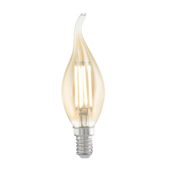Gelbe Kerzenlampe LED - E14...