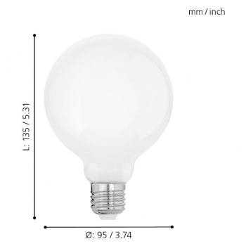 Eglo Lampadina A Sfera Led K E Abitare