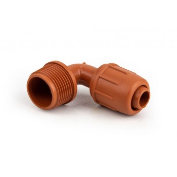 Brown 16 coupling elbow - Azud