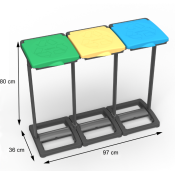 Cubo de basura Tris para...