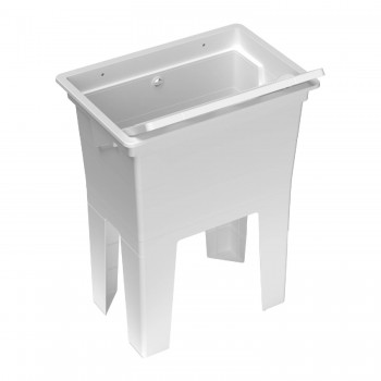 Monobloc washbasin in white...