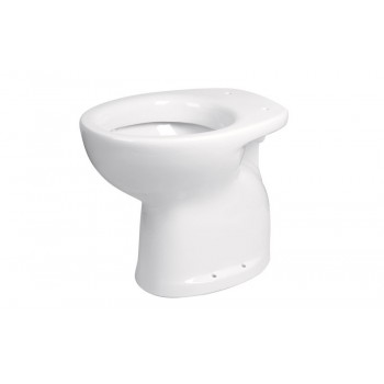 White ceramic toilet with...